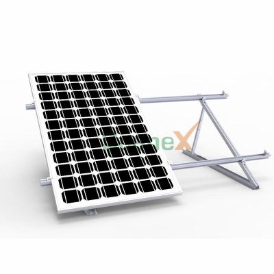 China Flat roof 2-100W/150W/300W Two-piece solar panel bracket simple home photovoltaic solar panel angle aluminum bracket for sale