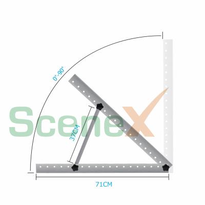 China Easy and secure to Install Portable Adjustable Triangle Solar Panel Mount for RV solar panel for sale