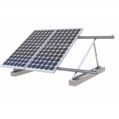 China Easy and secure to Install Adjustable Solar Ballasted Flat Roof Mounting Systems Triangle Mount Bracket for sale