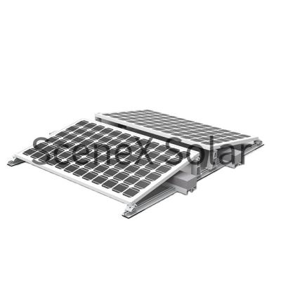 China Easy and secure to Install New design no penetration easy install solar ballasted roof mounting systems ballasted mount flat roof for sale