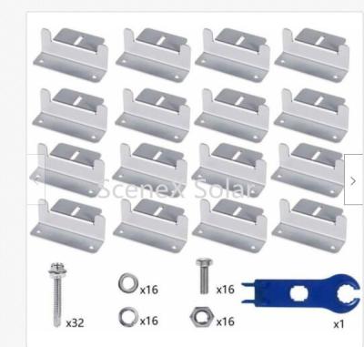 China Easy and secure to mount Solar Panel Mounting aluminum Z Brackets for DIY off-gird solar for sale