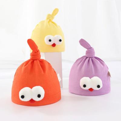 China Printing 2021 Wholesale Cotton New Baby Warm Beanie Hats Hats For Newborns for sale