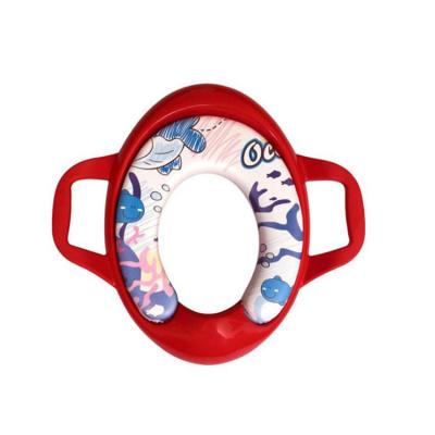 China Baby Potty Training Hot Selling Child Potty Training Child's Toilet Seat With Handle Baby Toilet Seat Cushion for sale