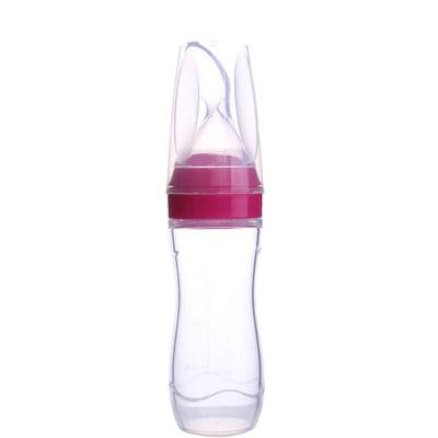 China 120ML Food Grade BPA Free Silicone Custom Baby Food Bottle Feeder for sale