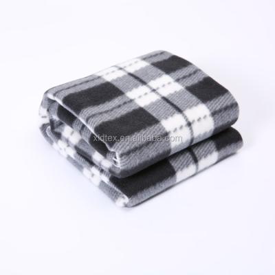 China 2018 Hot Selling Disposable Fleece Wool Home Hotel Travel Kids Portable White Gray Blanket for sale