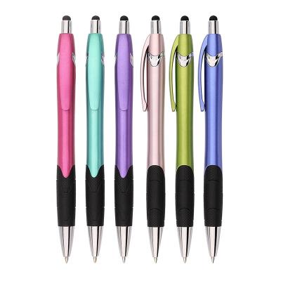 China New normal style diver stylus ball logo pen touch screen metallic paint custom ballpoint pen for sale