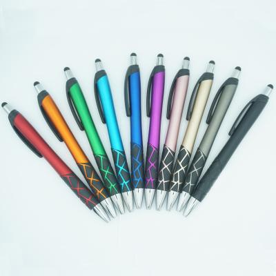 China Pen Hot Selling Metallic Colored Promotional Painted Custom Ball Pen For Touch Screens Stylus Logo Printed for sale