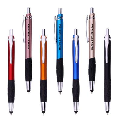 China Normal fancy promotional gift custom logo printed active stylus ball pen for mobile phone for sale