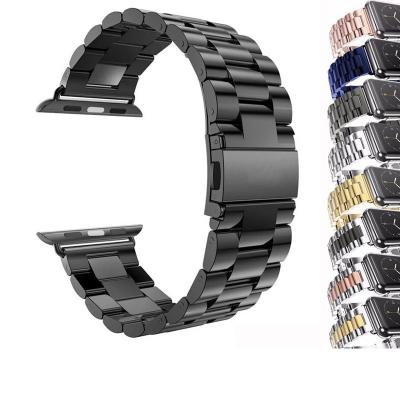 China Fashionable for apple watch serie 3 apple watch stainless steel band apple watch band 40mm 42mm 44mm 45mm original iwatch steel strap for sale