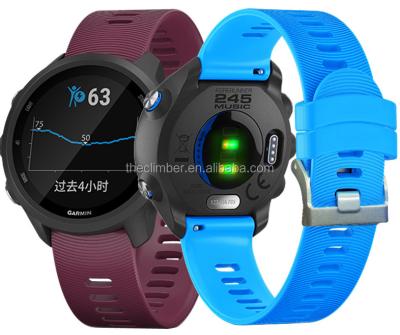 China Flexible For Amazfit GTR-4 Active3 Forerunner245,945 S4 Silicone Rubber High Quality Blue Colorful Active Watch Band for sale