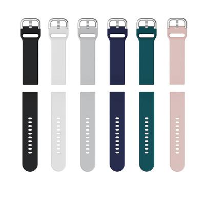 China NEW Fashion 16/18/20/22/24mm iWatch Strap Classic Top Colorful Sport Rubber Watch Band for sale