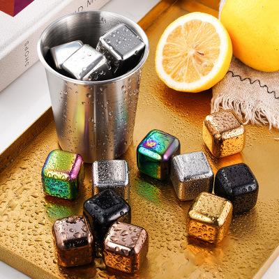 China Sustainable whiskey rocks - high cooling technology - reusable ice cube - stainless steel whiskey ice cube - whiskey rocks - for sale