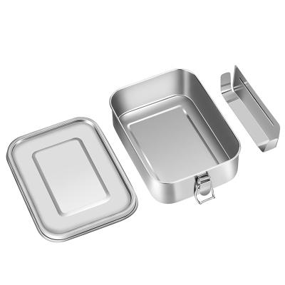 China Freshness Preservation BPA FREE Stainless Adult Lunch Container Sealed Leakproof Rectangular for sale