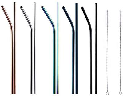 China Straw Colorful Reusable Disposable, Stainless Steel Straw Metal Straw 8.5