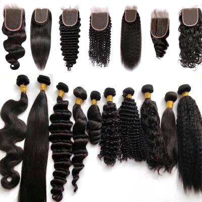 China Virgin Brazilian Human Hair Wet Wavy Mink Hair Bundles Women 12a Raw Wave Virgin Hair Extensions Free Unprocessed Brazilian Silky Straight for sale