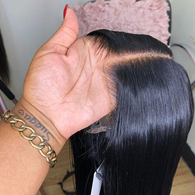 China Hot Selling Straight HD Full Lace Human Hair Lace Frontal Bob Human Hair Transparent Wigs For Women Color Brazilian Virgin Hair Lace Front BOB Wig for sale