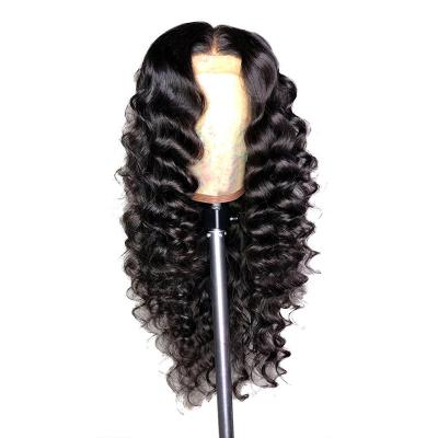 China High Quality 30 Deep Wave Wig 12A Pre Bleached Plucked Sellers Loose Hair Long Mink Lace Frontal Frontal 40 Inch Wave Wigs for sale