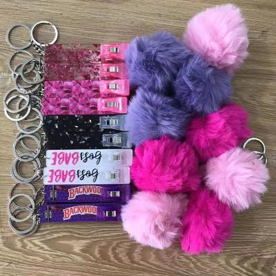 China Cute Pom Pom Keychain Acrylic Card Grabber Grabber Credit Card Grabber Souvenir Promotional Hot Sale Gift ATM For Long Nails for sale