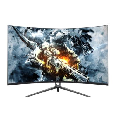 China Curved Black Widescreen Curved 1080p 27in 144hz Computer Gaming Monitors for sale