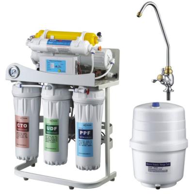 China Hotel RO System With Many Filters Membrane Water Purifier RO-50G-S1 Water Stages for sale