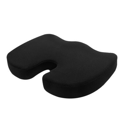 China Massage Custom Cooling Car Seat Cushion Memory Foam Gel Cushions Outdoor Orthopedic Memory Foam Gel Seat Cushion 100% Polyester Knitted for sale