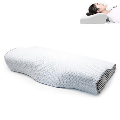 China Massage 2021 High Quality pillow Inner Case Tencel fabric Cover Orthopedic Contour Cervical Memory Foam Sleeping Neck Support Pillow for sale