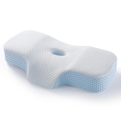 China Anti-Apnea Ergonomically adjustable cervical spine orthopedic memory foam neck pillow neck protection for sale