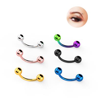 China Wholesale Fashion Hiphop Body Piercing Jewelry Stainless Steel Internally Threaded Barbell Tongue Ring Piercing Jewelry for sale