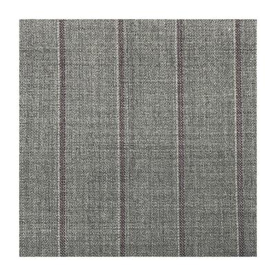 China Factory Supplier Wholesale 70% Wool Blended 30% Polyester Charcoal Brown Stripe Blended Suit Wool Check Fabrics For Garment for sale