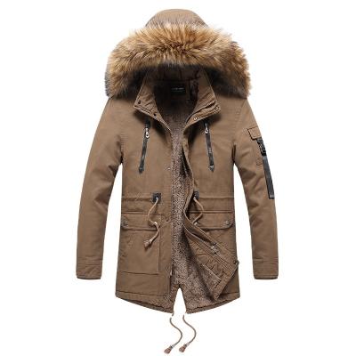 China Stylish Outdoor Wearable Comfortable Breathable Waterproof Plus Size Men's Jacket Cotton Winter Coat for sale