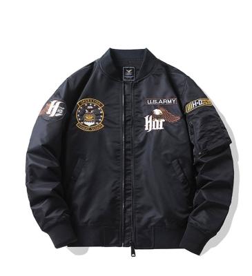 China 2022 New Air Force MA1 Waterproof Pilot Jacket Mens Eagle Embroidered Baseball Coat for sale