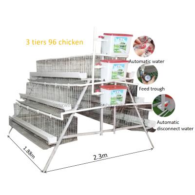 China Chicken Farms For African Tender 200 Chicken Layer Cage Used For Sri Lanka Farm for sale