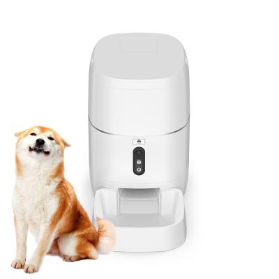 China Automatic Voice Recording Automatic Pet Food Dispenser 6L Wifi Smart Automatic Pet Feeder for sale