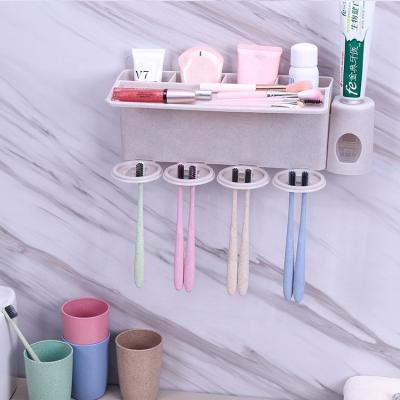 China New Design Toothbrush Toothpaste Dispenser Cup Viable Brush Holder for sale