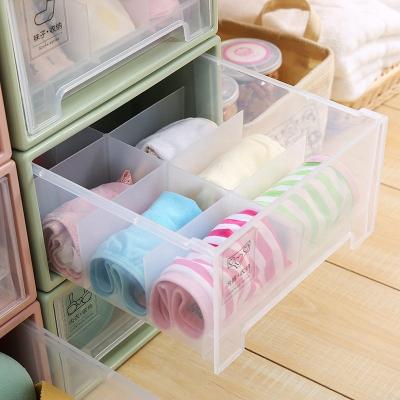 China Sustainable Keyway Underwear Bra Drawer Organizer Plastic Stackable Storage Box for sale