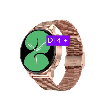 China Touch Screen Wholesale Smart Bracelet Android Women NFC Round Fashion Reloj Inteligen DT4+ PLUS Sport Smart Watches For Samsung Original for sale