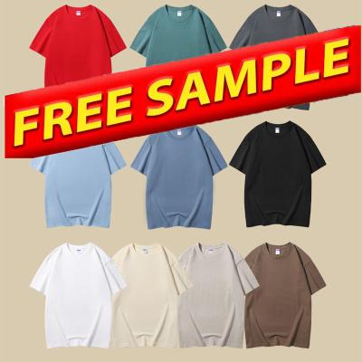 China QUICK DRY Wholesale Custom Logo Solid Color blank Men t shirt Oversized 100% Cotton Drop Shoulder Heavy Duty T Shirts printing for sale