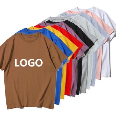 China QUICK DRY Custom logo high quality pima cotton t-shirts suppliers Casual t-shirt streetwear men oversized t shirt premium cotton printed for sale