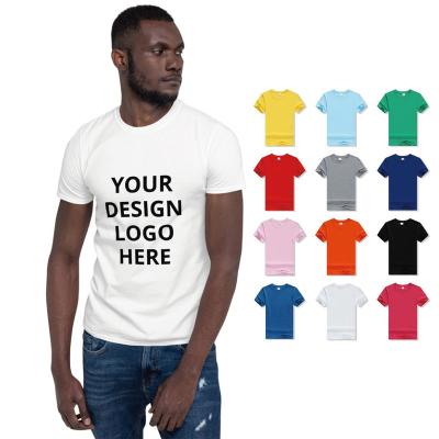 China Sustainable Unisex Short Sleeve 100% Cotton Heat Transfers Dtg Embroidered Logo Screen Printing Custom Tshirt Men's T-shirts T Shirt for sale