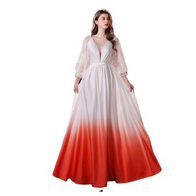 China 2022 Anti-Static New Factory Price Finely Processed Lady Satin Chiffon Elegant Women Dress For Sale for sale