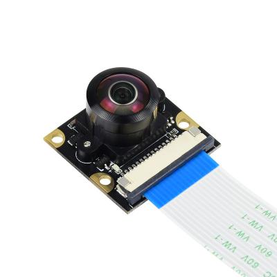 China Supports all revisions of pi Waveshare Fisheye lens webcam 1080P 200 degree wide angle field of view camera module for raspberry pi 3B+/3B/2B for sale