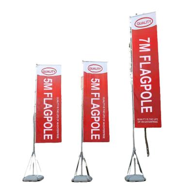 China High quality health care institutes custom design telescopic feather flags beachflag for sale