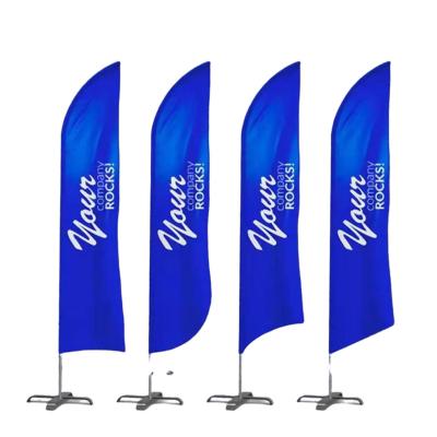 China Health Care Institutes Promotional Wholesale Beachflag Factory Make Flag Blank Feather Portable Vertical Beach Flag for sale