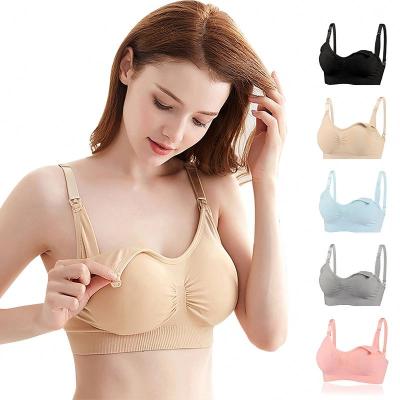 China Hot Seal Yoga Sports Full Bust High Quality Wireless Seamless Maternity Underwear Nursing Adjustable Strap Nursing Bra for sale