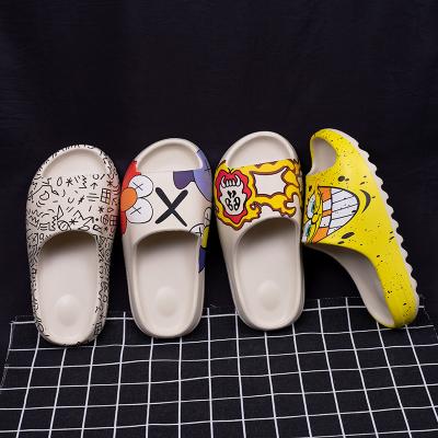 China Cushioning Original High Quality Slippers Brand Logo Slide Women Custom Shoes Men Yeezy Yeezy Slipper For Couples for sale