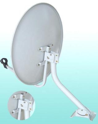 China Ku Band 60cm Satellite Dish Steel Antenna With Rolled Edge for sale