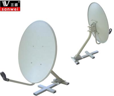 China Ku Band 65cm Philippines Satellite Dish Steel Antenna With Rolled Edge for sale