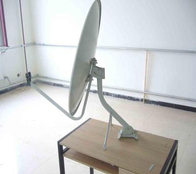 China Ku Band 75cm Satellite Dish Steel Antenna With Rolled Edge for sale