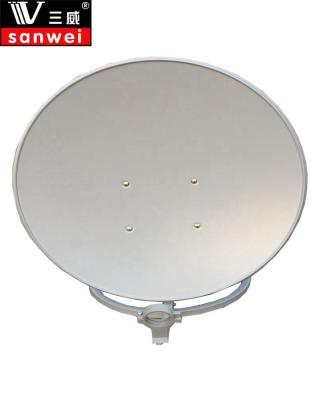 China Ku Band 75cm Offset Satellite Dish Steel Antenna With Circle Base for sale