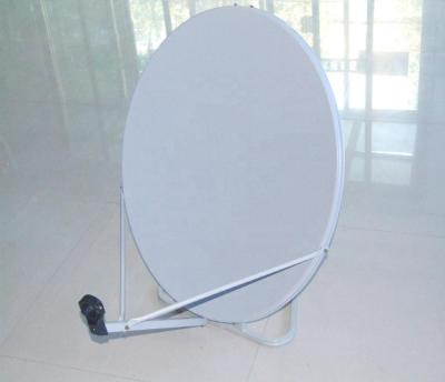 China Ku Band 75cm Satellite Antenna Steel Strong Plate With Ground Mount for sale